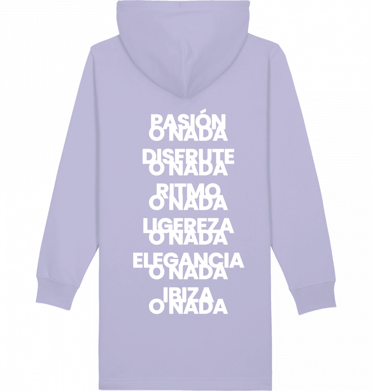 Sweatshirt dress Ibiza slogans