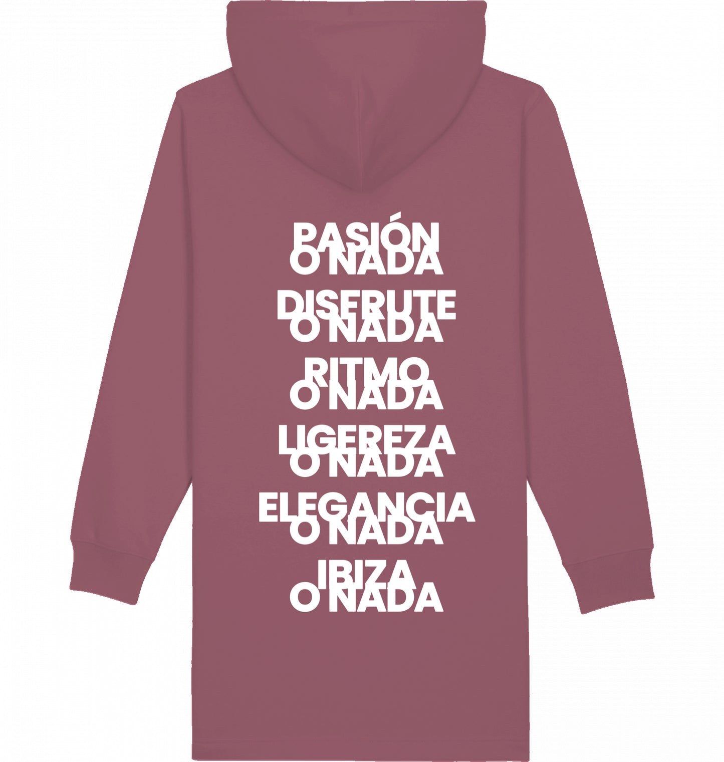 Sweatshirt dress Ibiza slogans