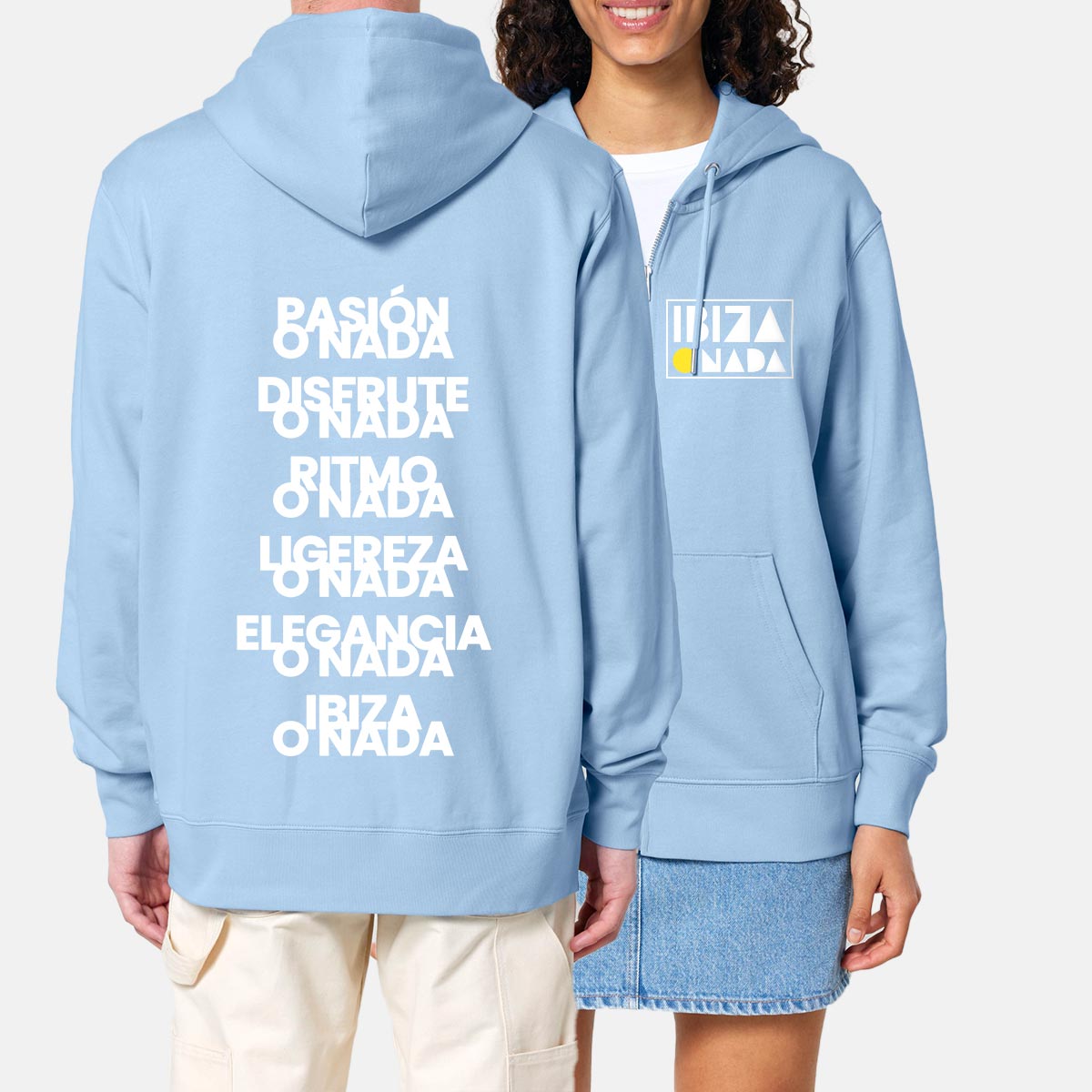 Hoodie Ibiza O Nada Slogans