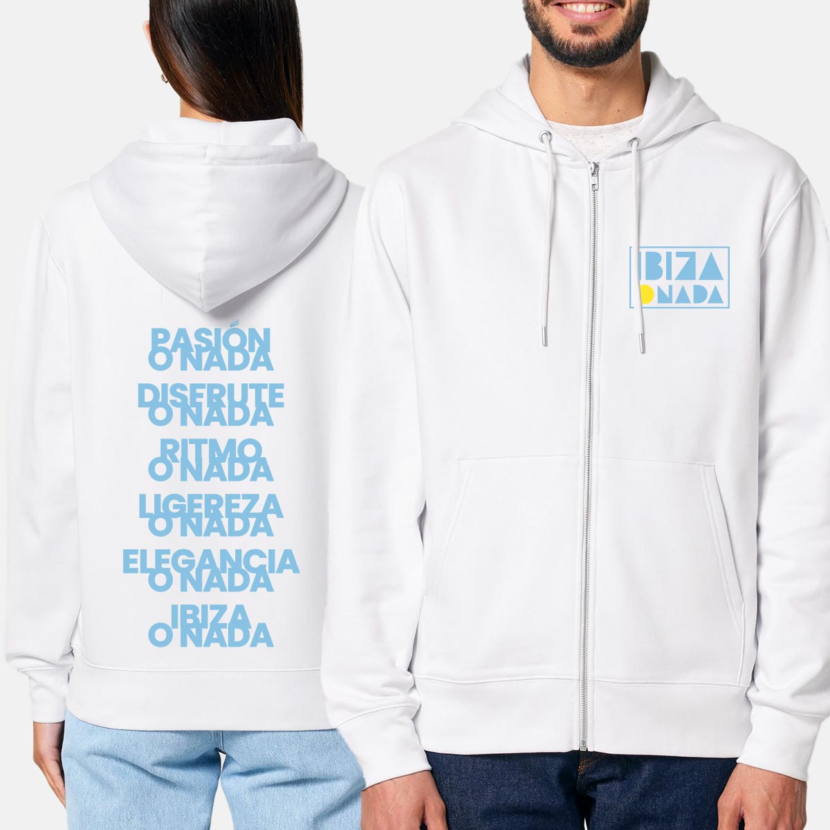 Hoodie Ibiza O Nada Slogans