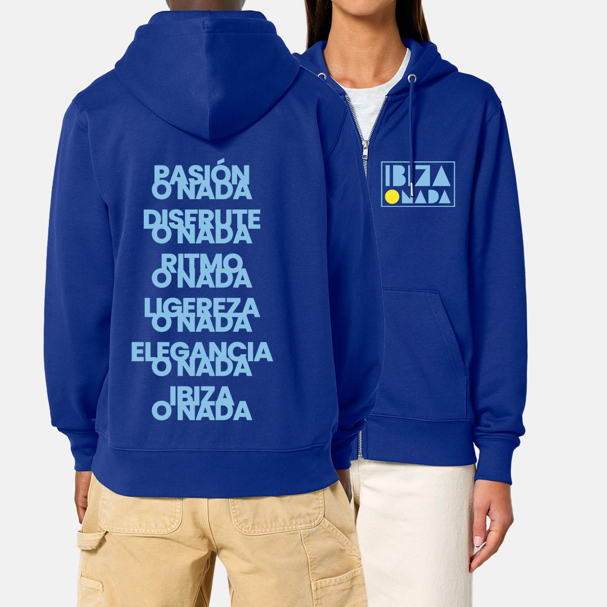 Hoodie Ibiza O Nada Slogans