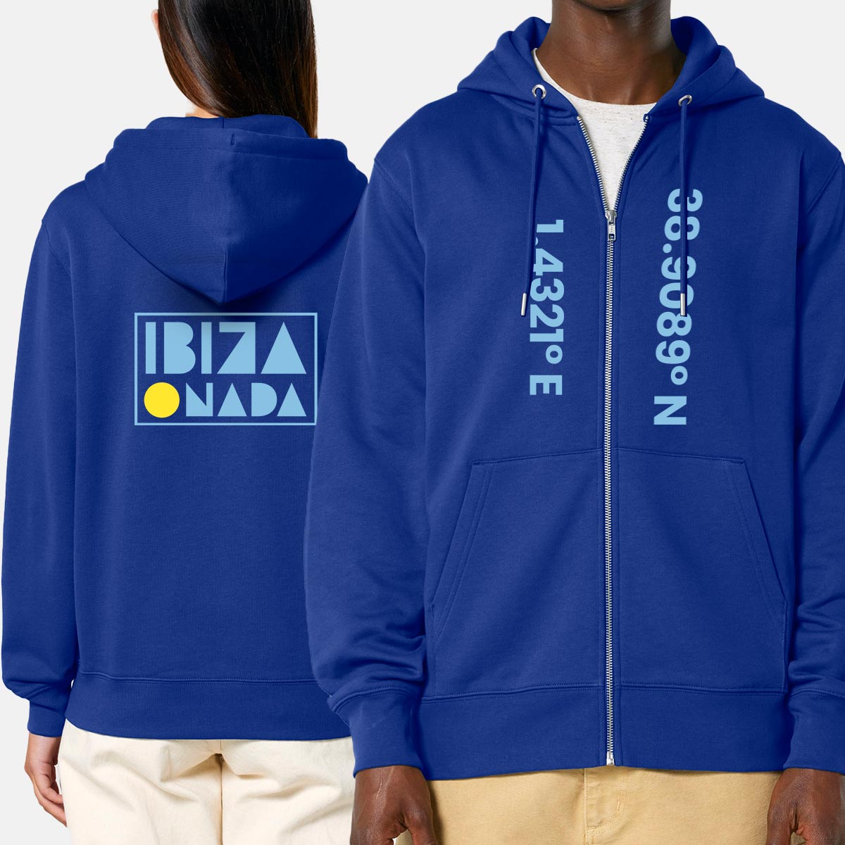 Ibiza O Nada Hoodie Zipper Coordinates