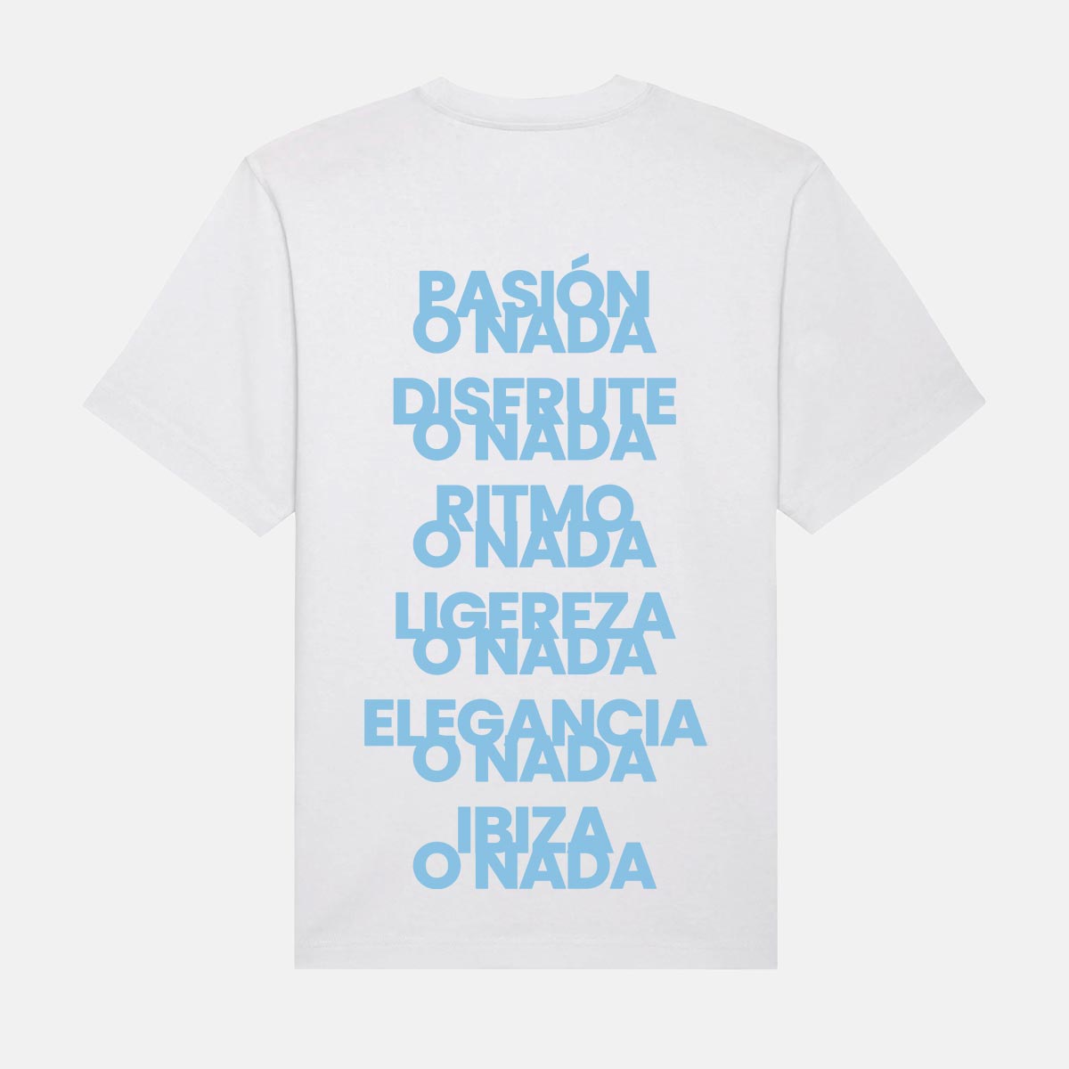 Oversize T-Shirt Ibiza O Nada Slogans