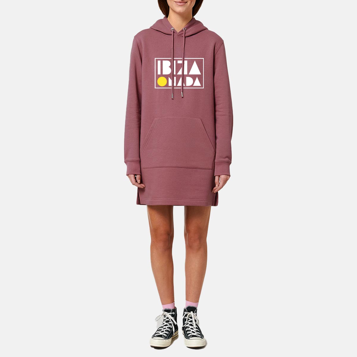 Sweatshirt dress Ibiza slogans