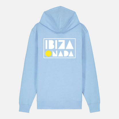 UnisexHoodie mit Reißverschluss Ibiza-Koordinaten