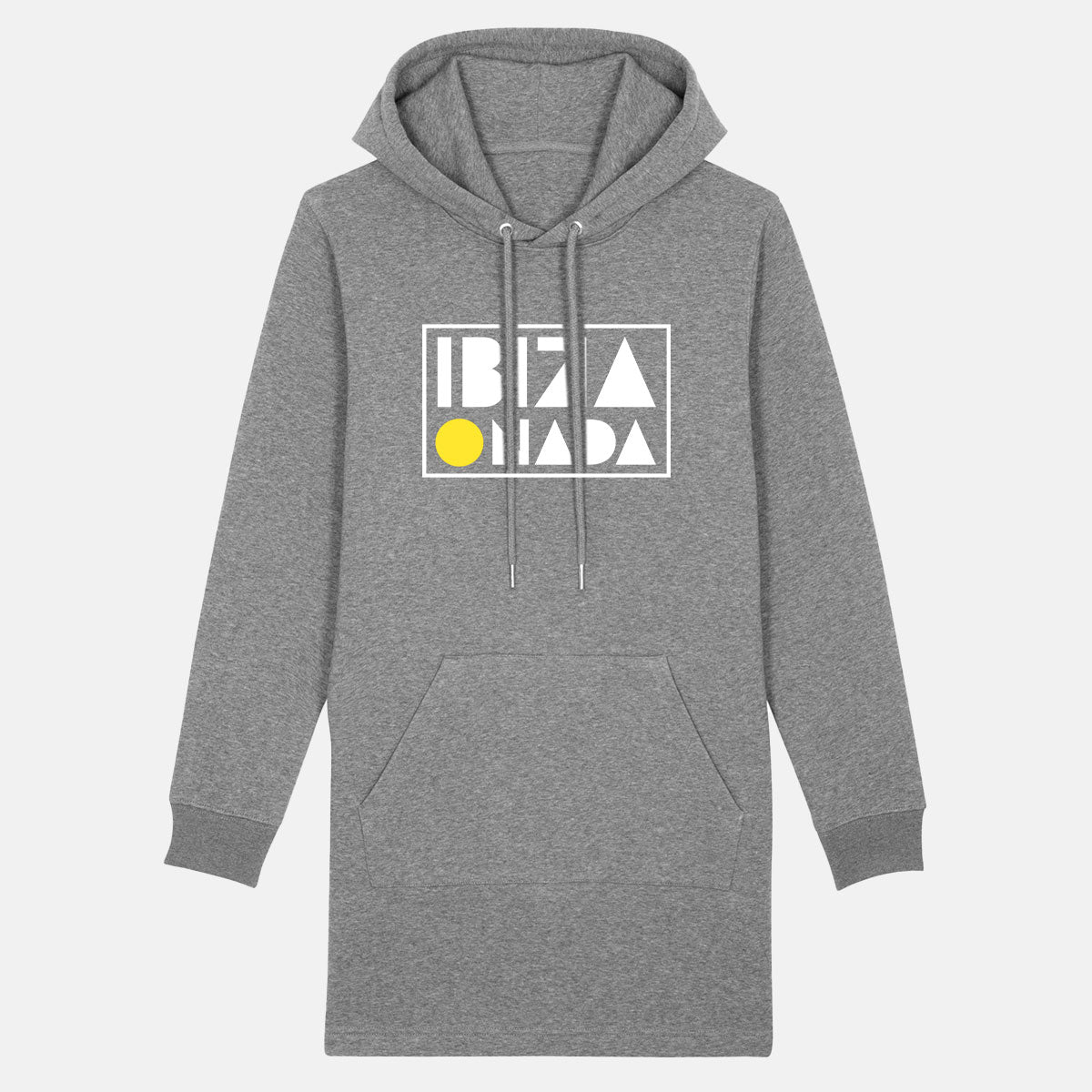 Sweatshirt-Kleid mit Ibiza-Slogans