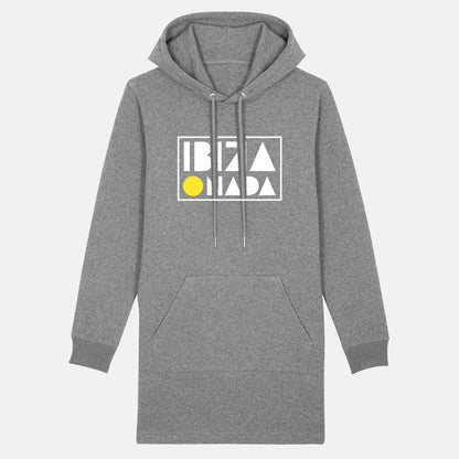 Sweatshirt-Kleid mit Ibiza-Slogans