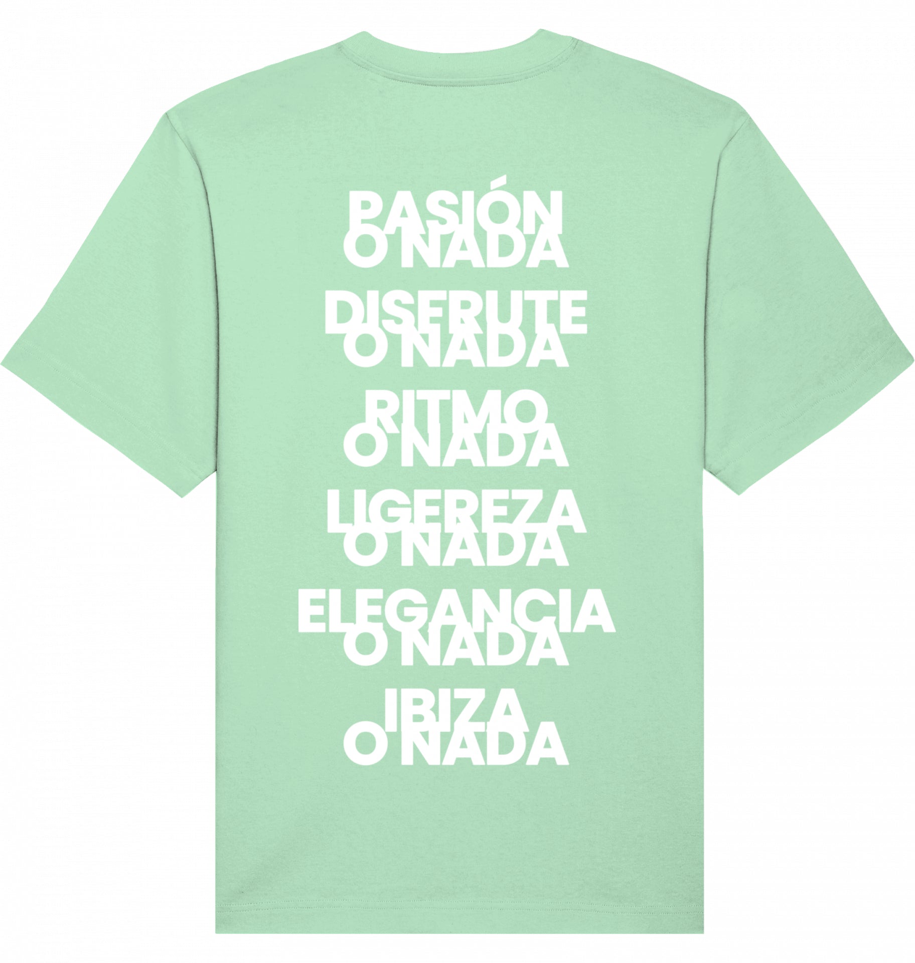 Oversize T-Shirt Ibiza O Nada Slogans