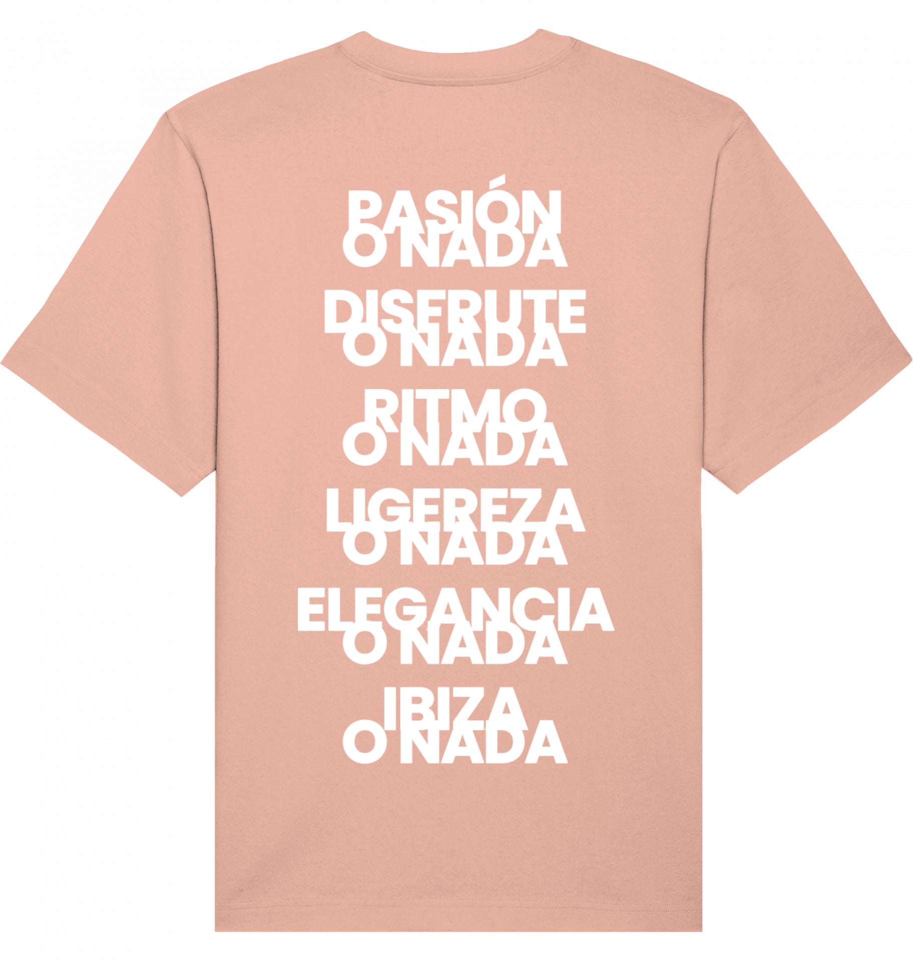 Oversize T-Shirt Ibiza O Nada Slogans